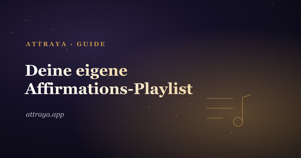 Bau deine eigene Affirmations-Playlist mit Mixen