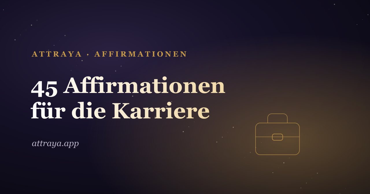 45 Karriere-Affirmationen für deinen nächsten Schritt