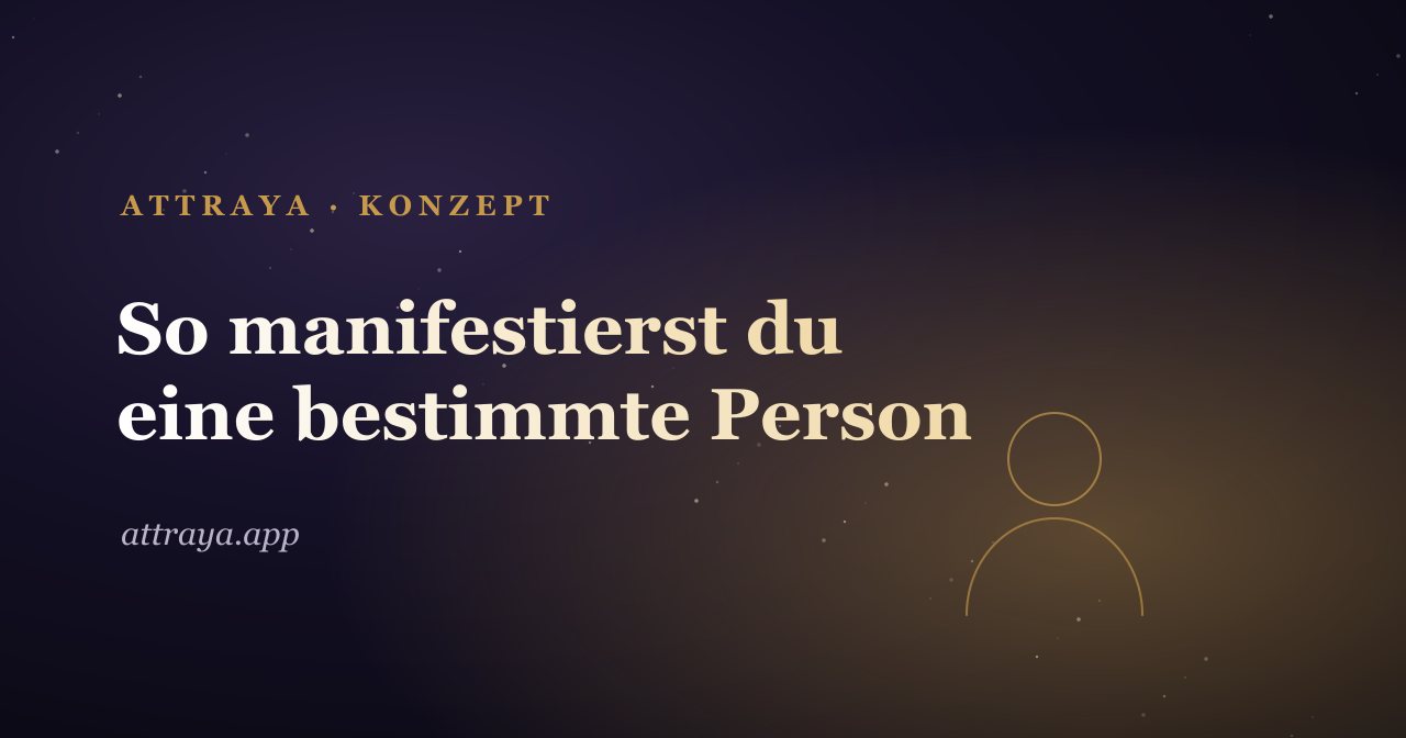 So manifestierst du eine bestimmte Person