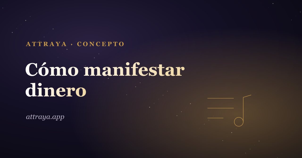 Cómo manifestar dinero