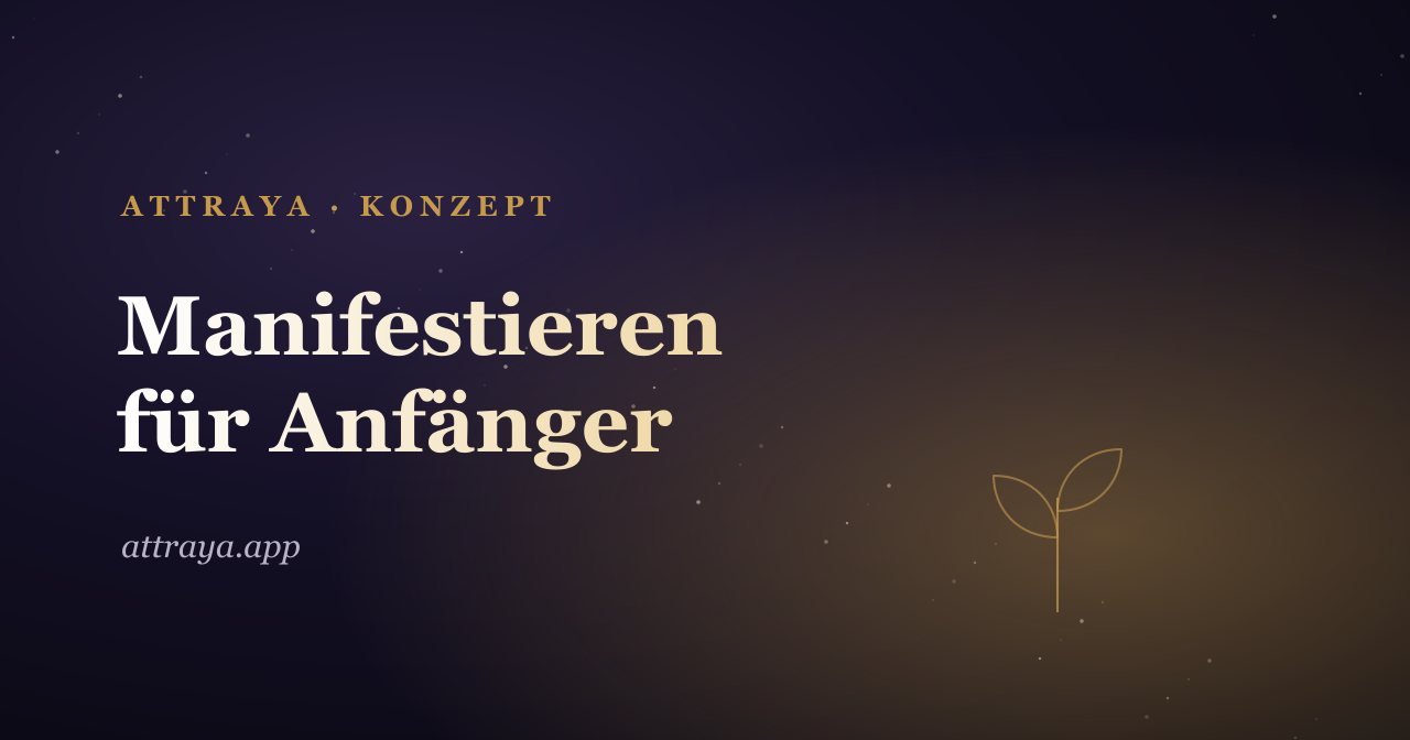 Manifestieren für Anfänger