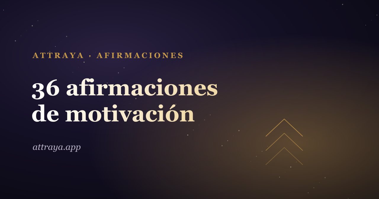 36 afirmaciones de motivación