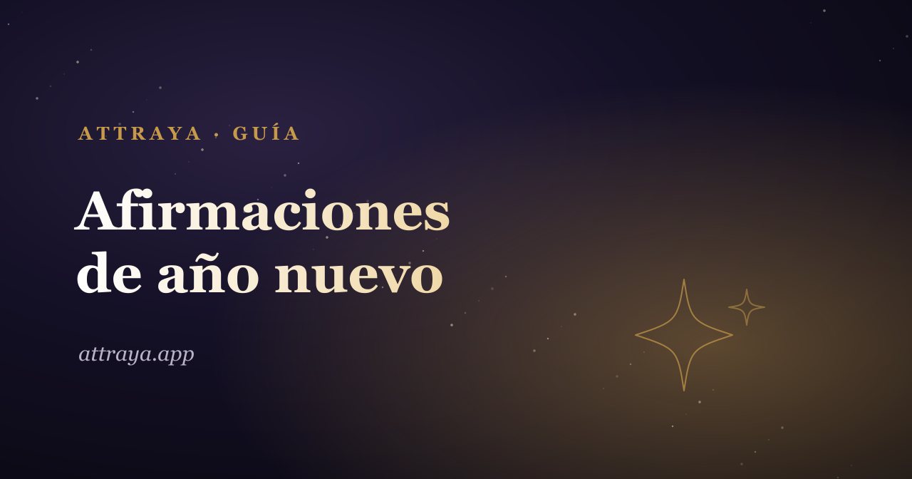 Afirmaciones de año nuevo