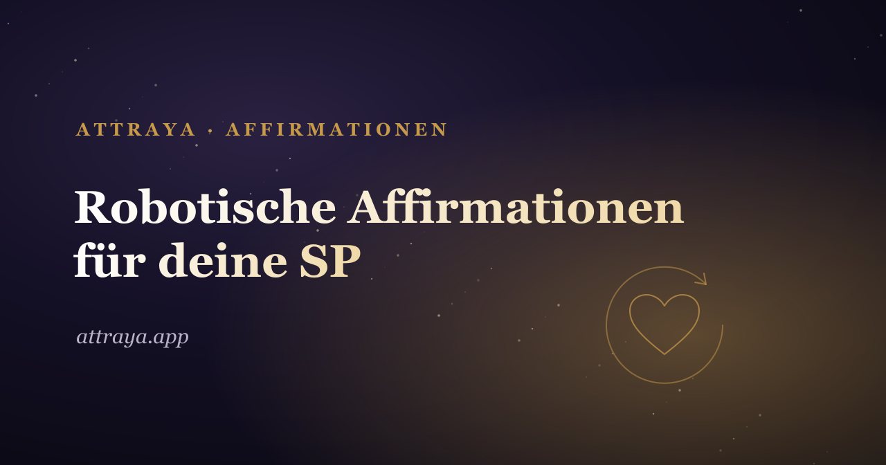 Robotische Affirmationen für eine bestimmte Person
