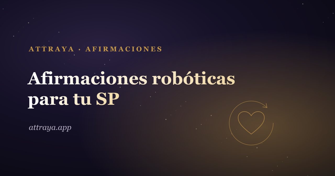 Afirmaciones robóticas para persona específica