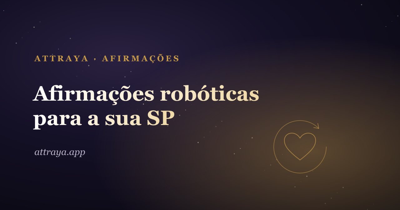 Afirmações robóticas para pessoa específica