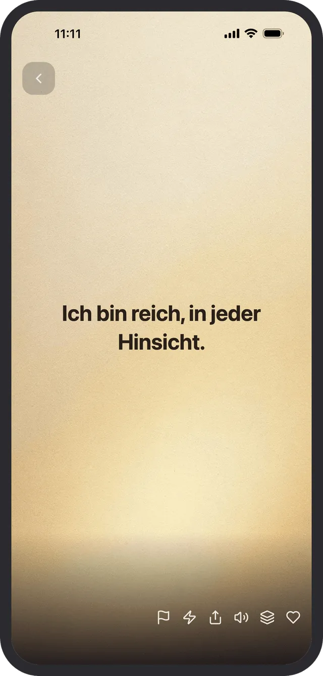 Ein endloser Feed voller Affirmationen für jeden Wunsch