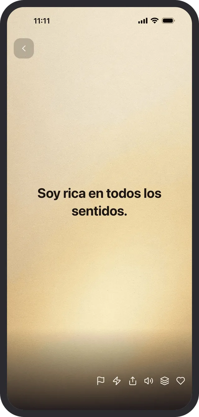 Un feed infinito de afirmaciones para cada deseo