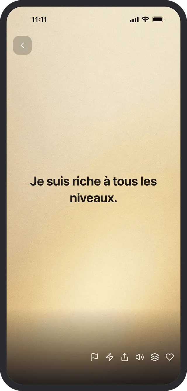 Un fil sans fin d'affirmations pour chaque désir