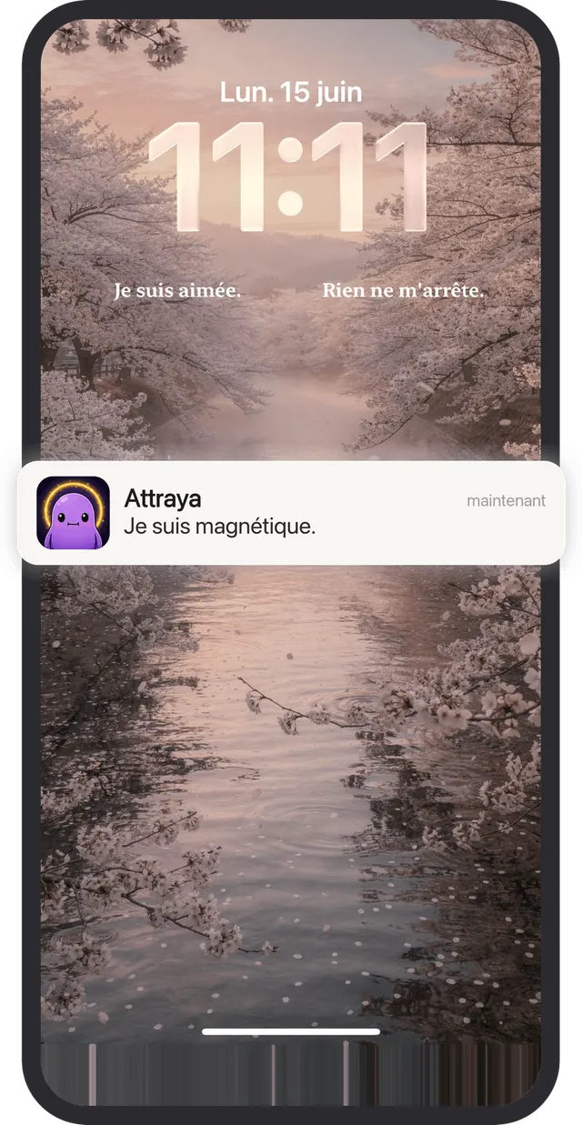 Des rappels d'affirmations, toute la journée
